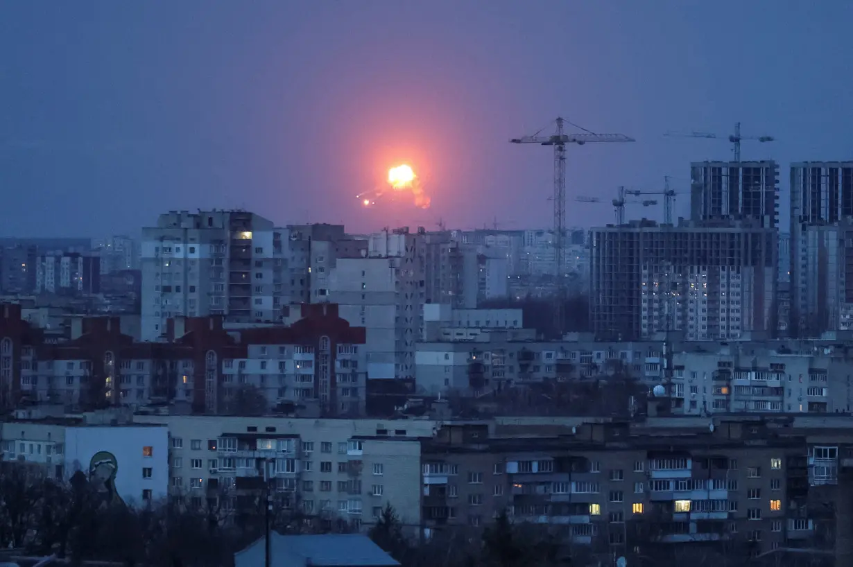 Russian missile attack in Kyiv