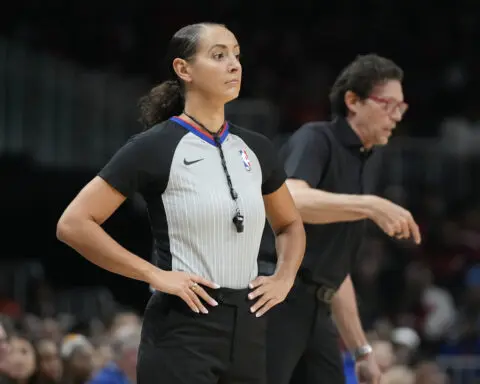 Moyer-Gleich picked for NBA playoff officiating roster, 1st woman in that role since 2012