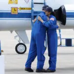 NASA astronauts arrive for Boeing's first human spaceflight