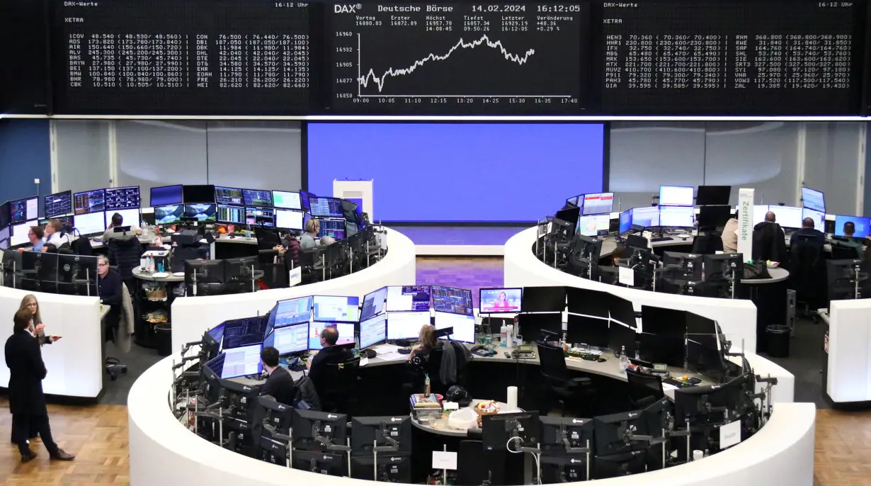 German share price index DAX graph is pictured at the stock exchange in Frankfurt