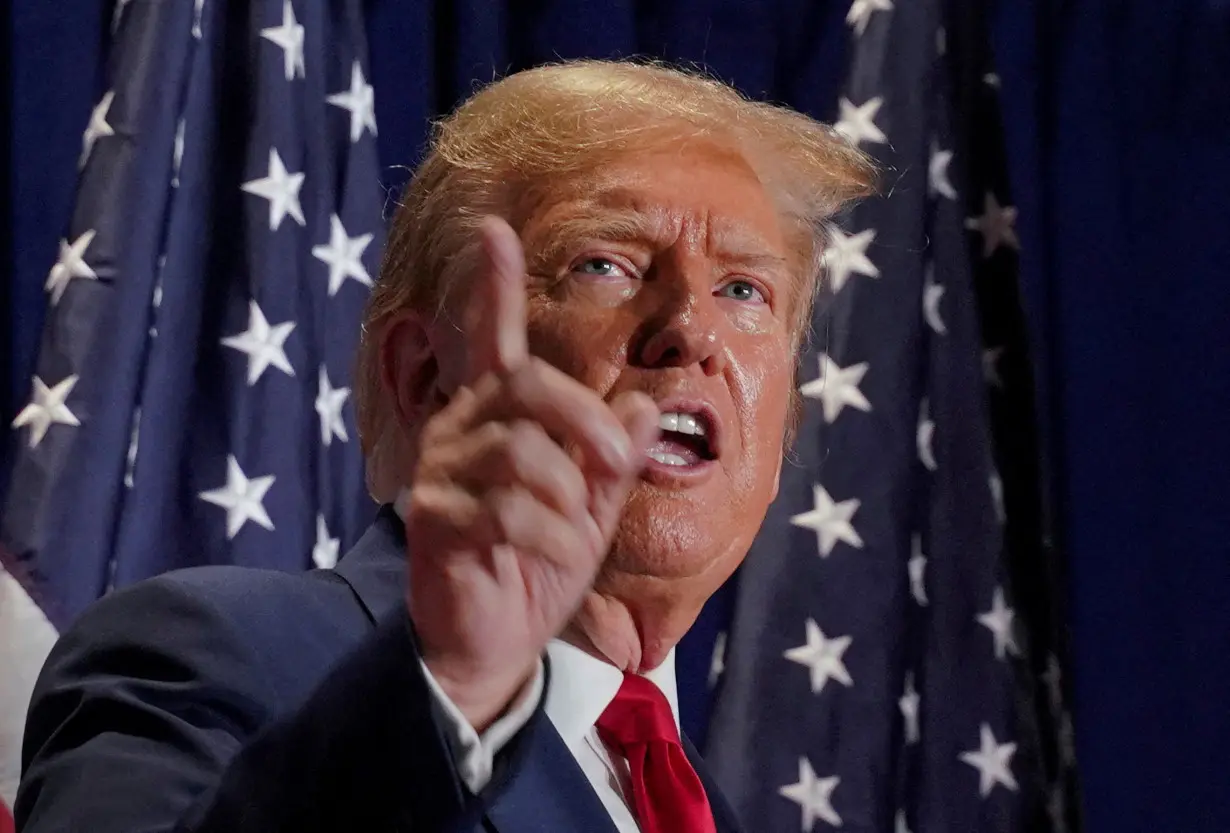 FILE PHOTO: Republican presidential candidate and former U.S. President Donald Trump holds rally in Richmond