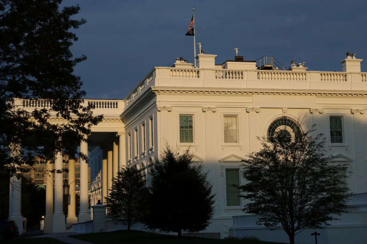 A general view of the White House in Washington