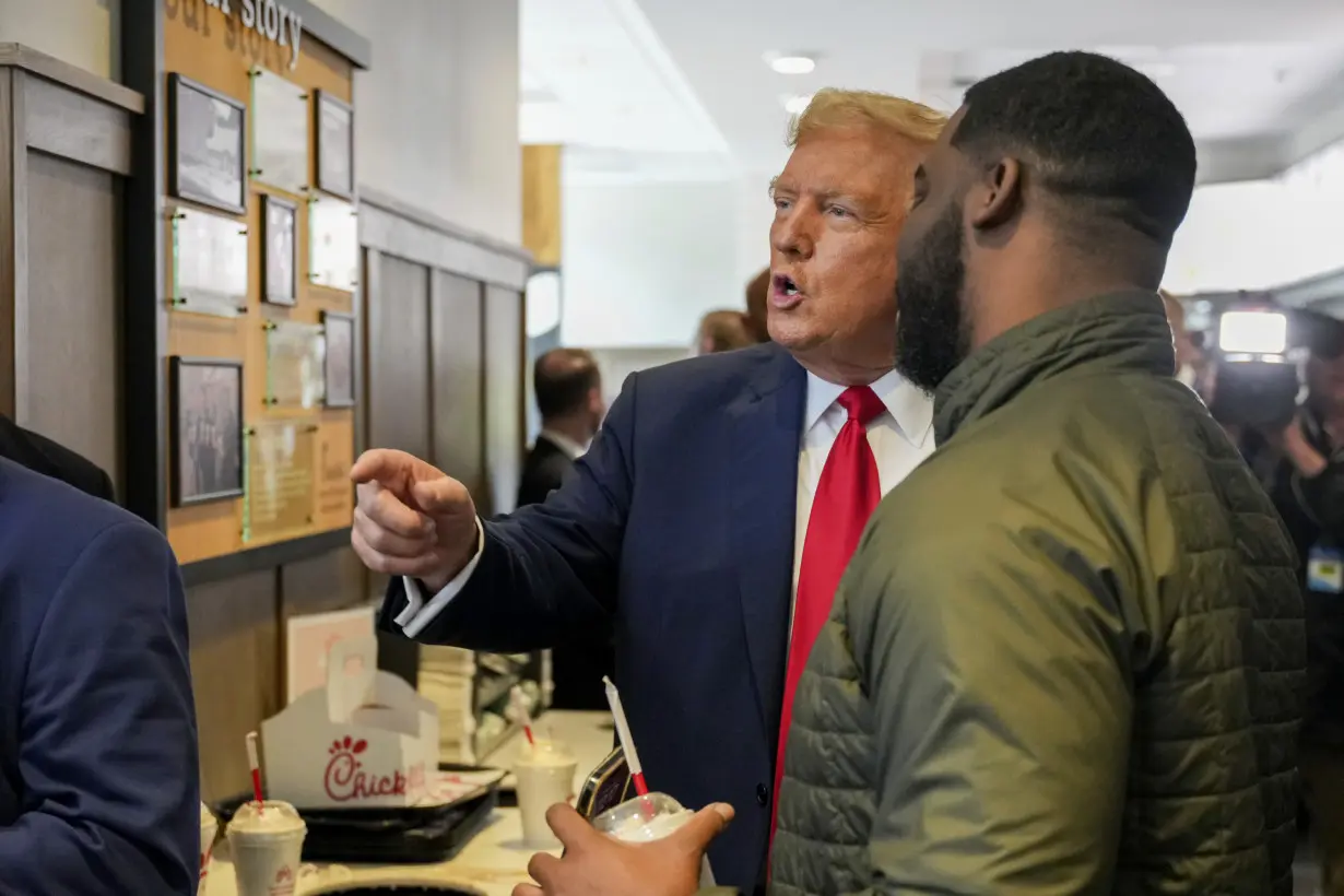 A Trump campaign stop at an Atlanta Chick-fil-A offers a window into his outreach to Black voters