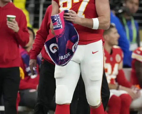 Travis Kelce says he shouldn't have bumped Chiefs coach Andy Reid during the Super Bowl