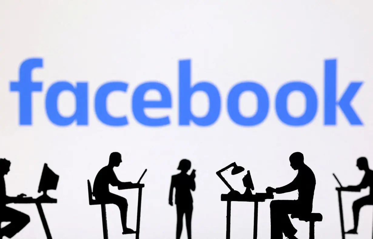 FILE PHOTO: Illustration shows Facebook logo