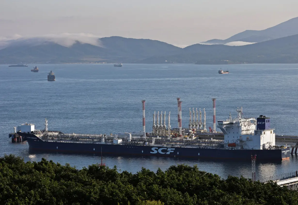 FILE PHOTO: A view shows oil terminal Kozmino near Nakhodka