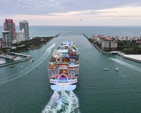 World's largest cruise ship sets sail, bringing concerns about methane emissions