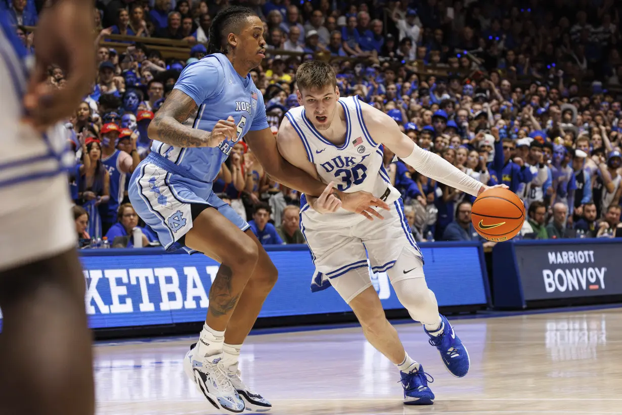 Ryan, No. 7 North Carolina turn back No. 9 Duke 84-79 to claim outright ACC regular-season crown