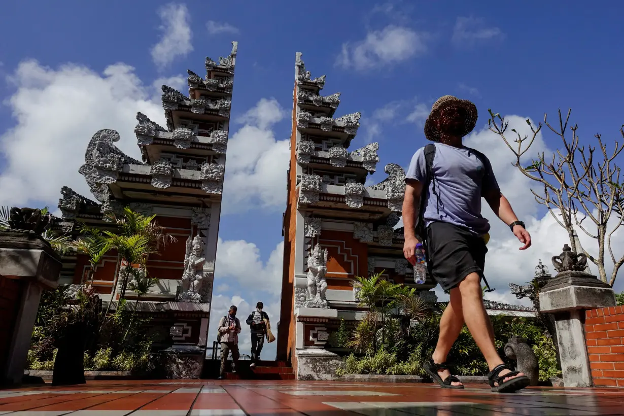 Passengers arrive at the I Gusti Ngurah Rai International Airport in Badung, Bali