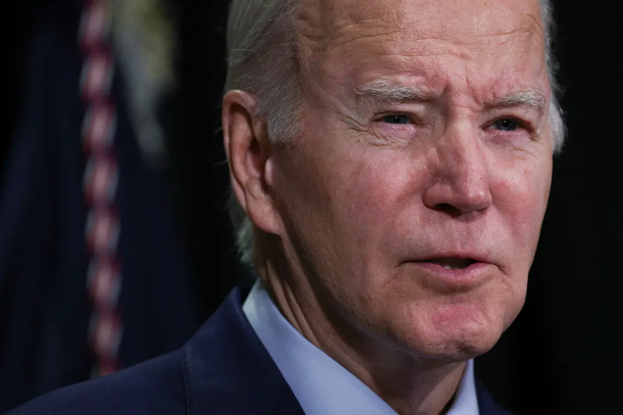 U.S. President Joe Biden delivers remarks following a hostages-prisoners swap deal between Hamas and Israel, in Nantucket