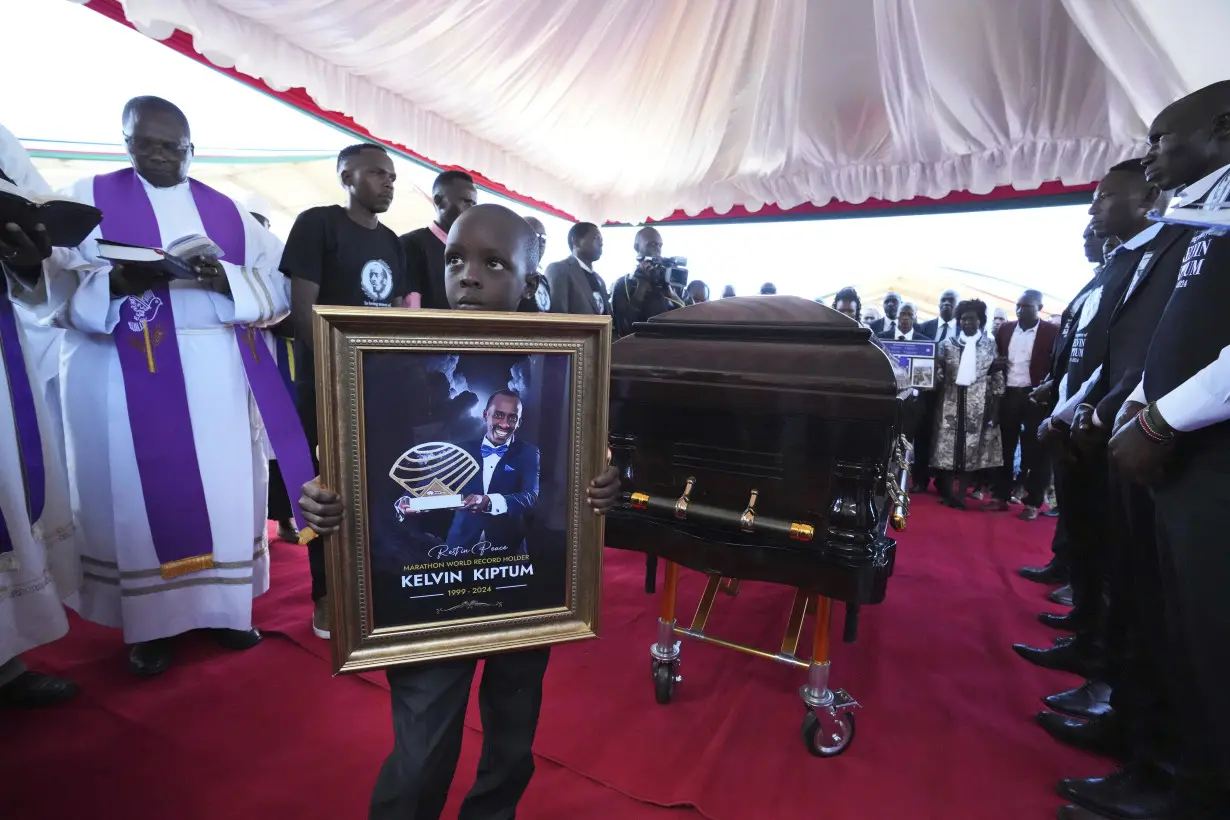 APTOPIX Kenya Athlete Funeral