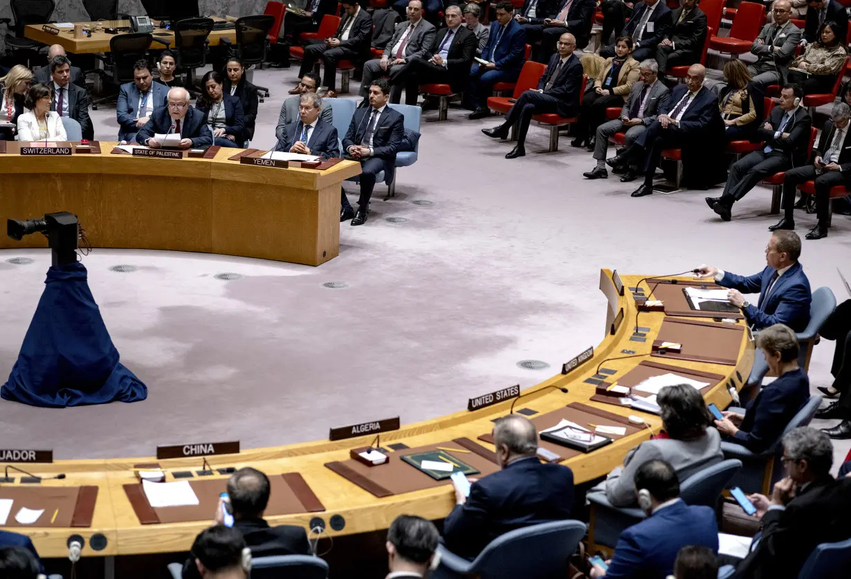 Israel Palestinians UN Security Council