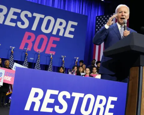 2 women who say abortion restrictions put them in medical peril feel compelled to campaign for Biden