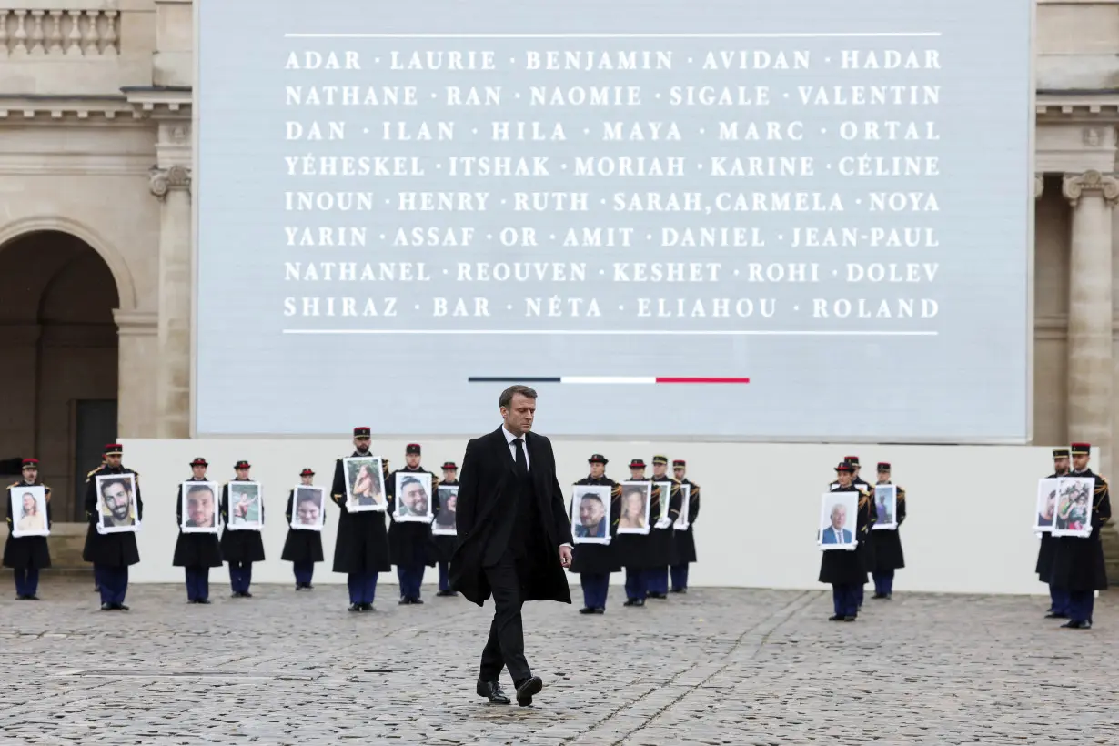 France Israel Palestinians Homage