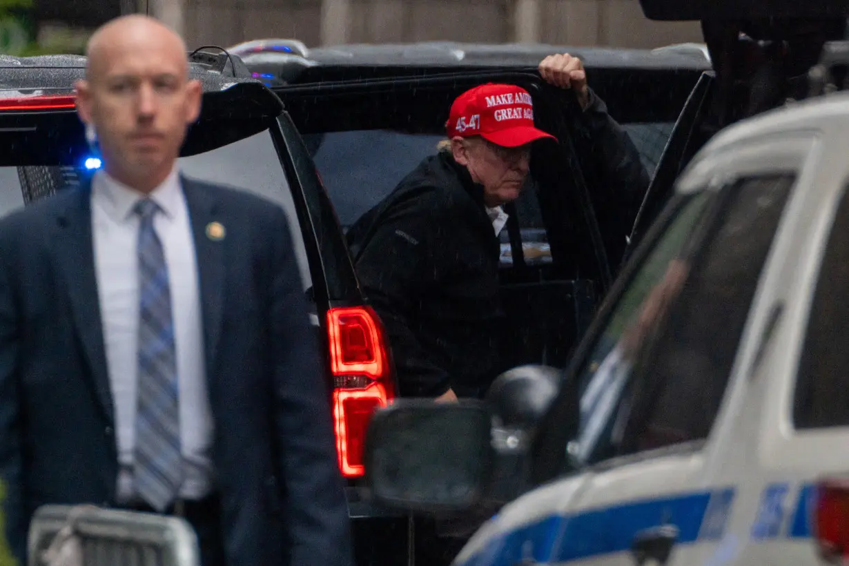 Republican presidential candidate and former U.S. President Donald Trump at Trump Tower in New York