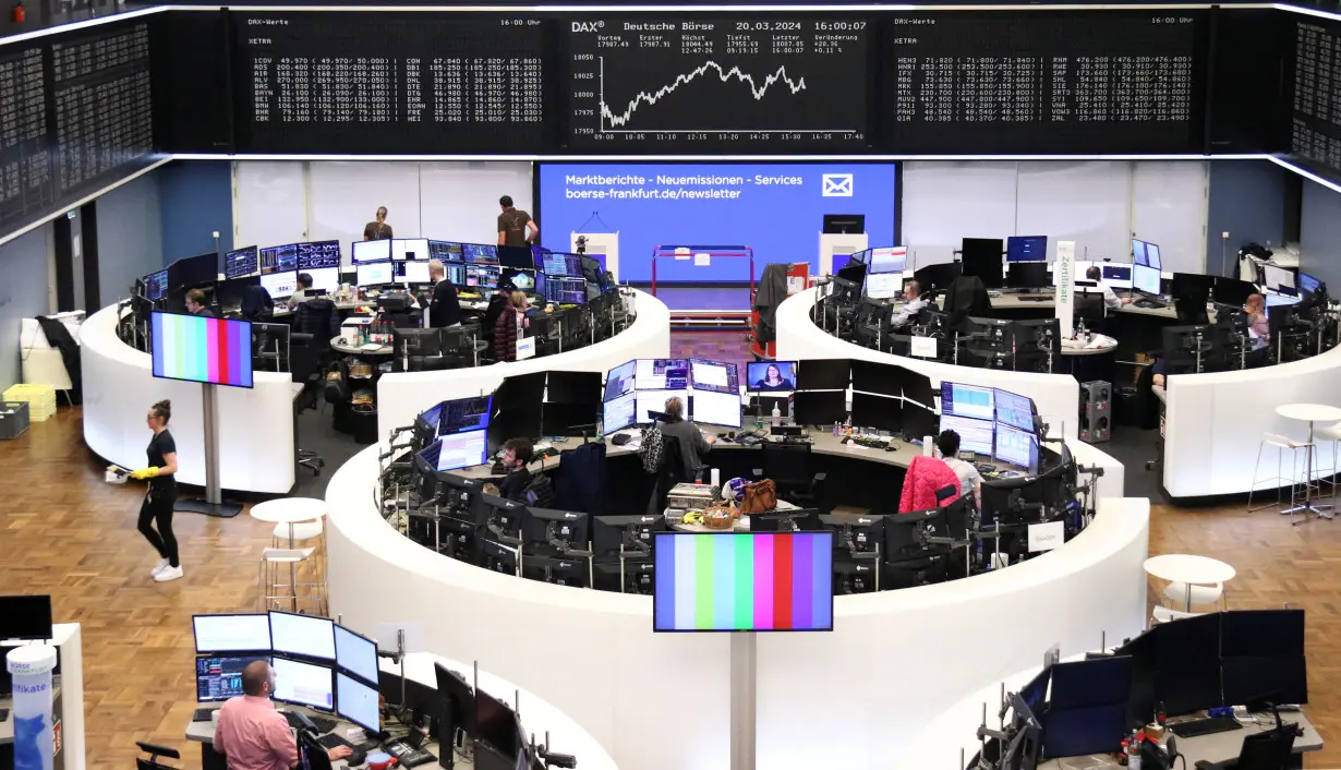 German share price index DAX graph is pictured at the stock exchange in Frankfurt