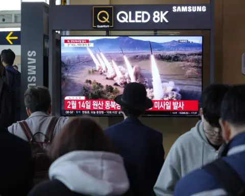 North Korea fires an intermediate-range missile into its eastern waters, South Korea says