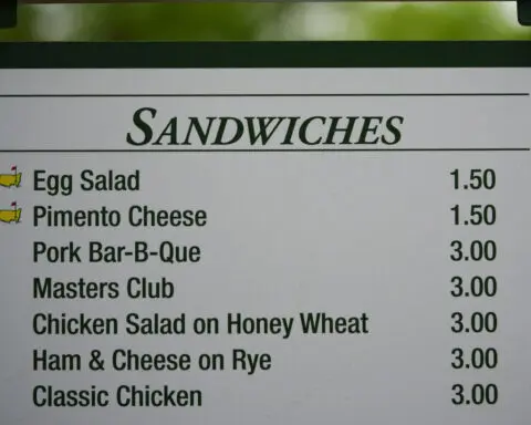 No inflation here: Affordable Masters' menu still includes $1.50 pimento cheese sandwiches