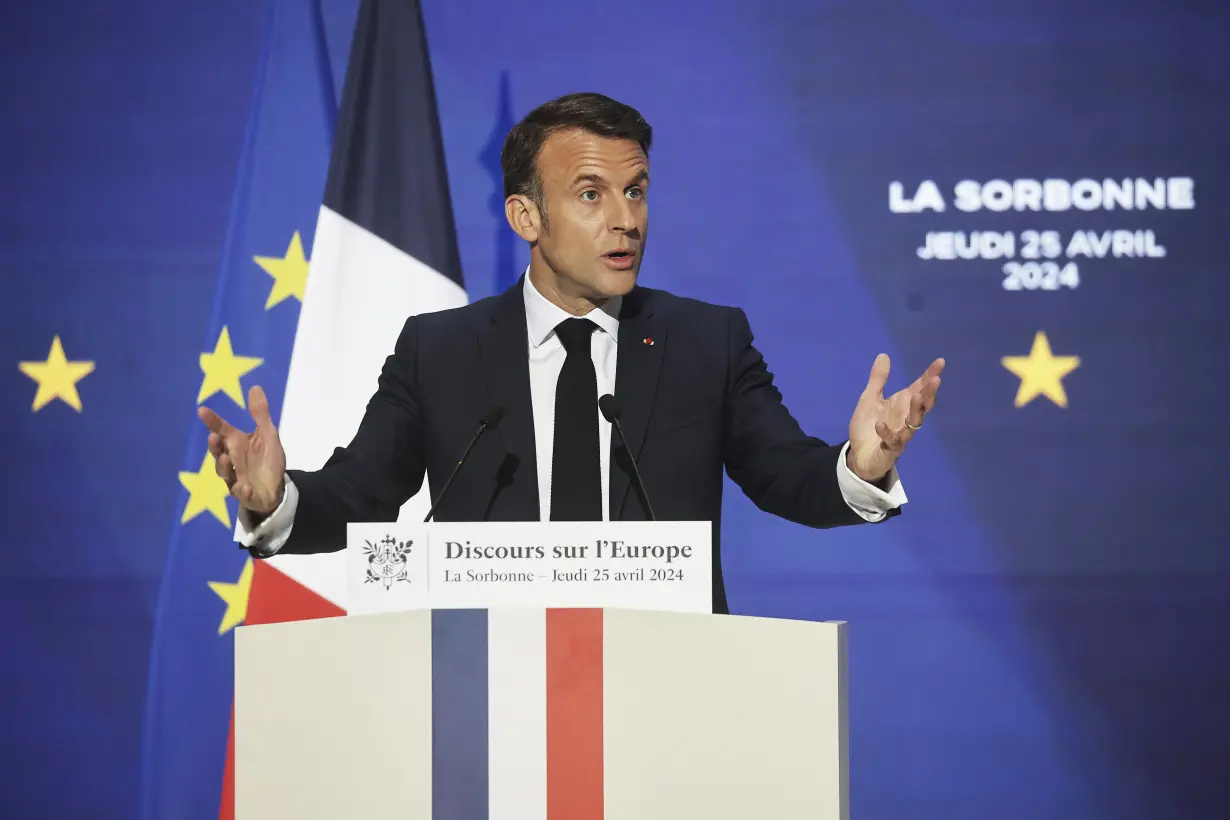 French president will outline his vision for Europe as an assertive global power amid war in Ukraine