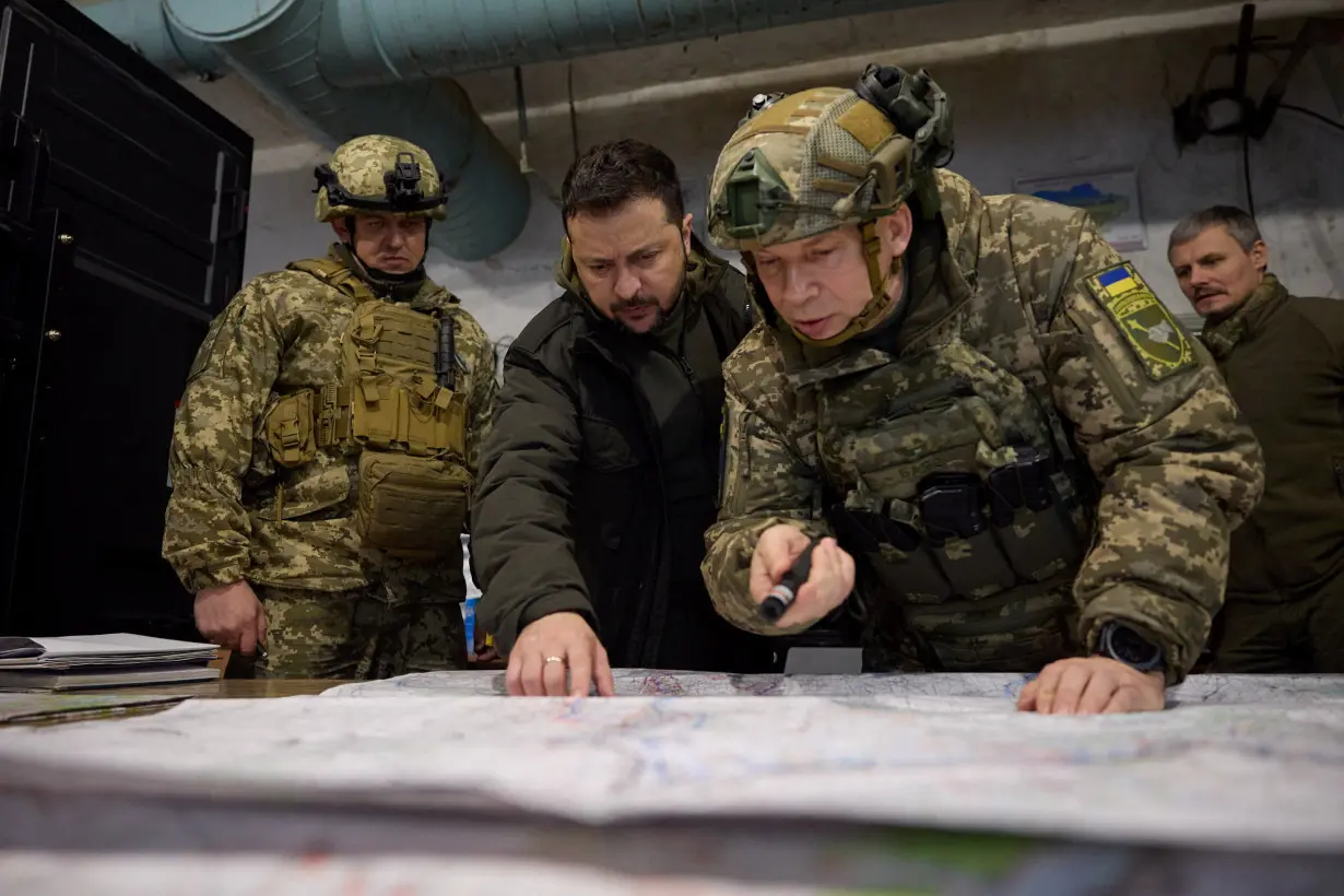 Ukraine's President Zelenskiy visits Ukrainian troops in Kupiansk