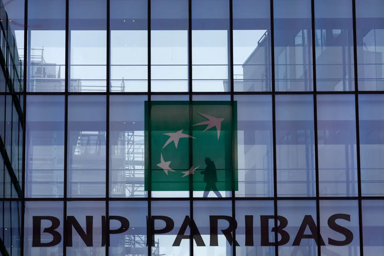 FILE PHOTO: Logo of BNP Paribas on a building in Issy-les-Moulineaux, near Paris