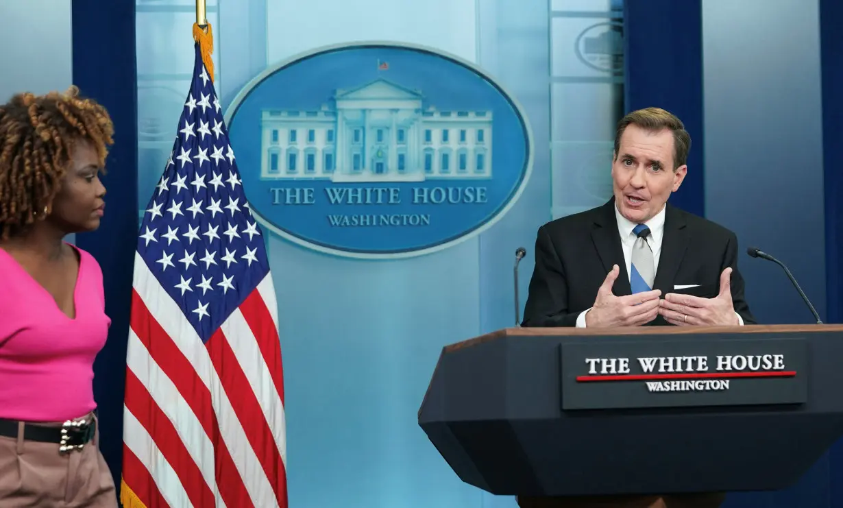 Press briefing at the White House in Washington