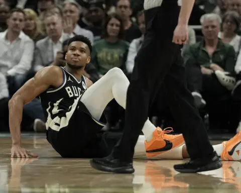 Bucks open their playoff run without Giannis Antetokounmpo because of left calf strain