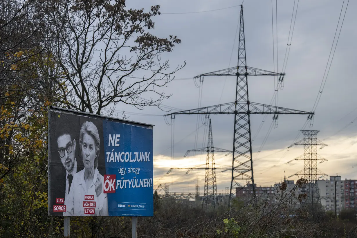 An anti-European Union billboard campaign in Hungary turns up tensions with the Orbán government