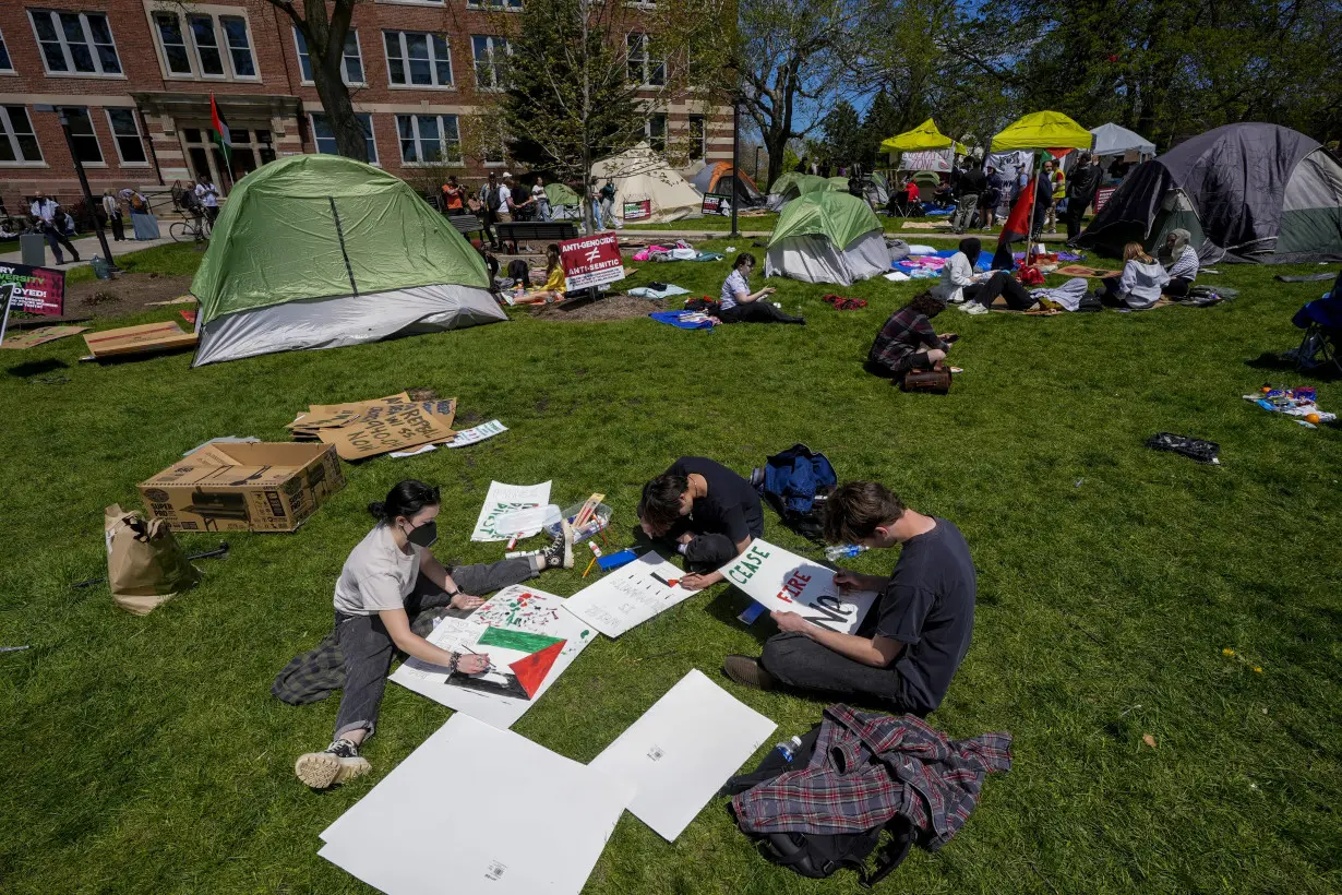 Israel Palestinians Campus Protests