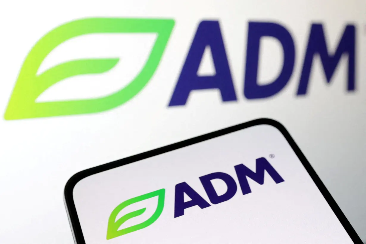 FILE PHOTO: Illustration Archer Daniels Midland Co (ADM) logo