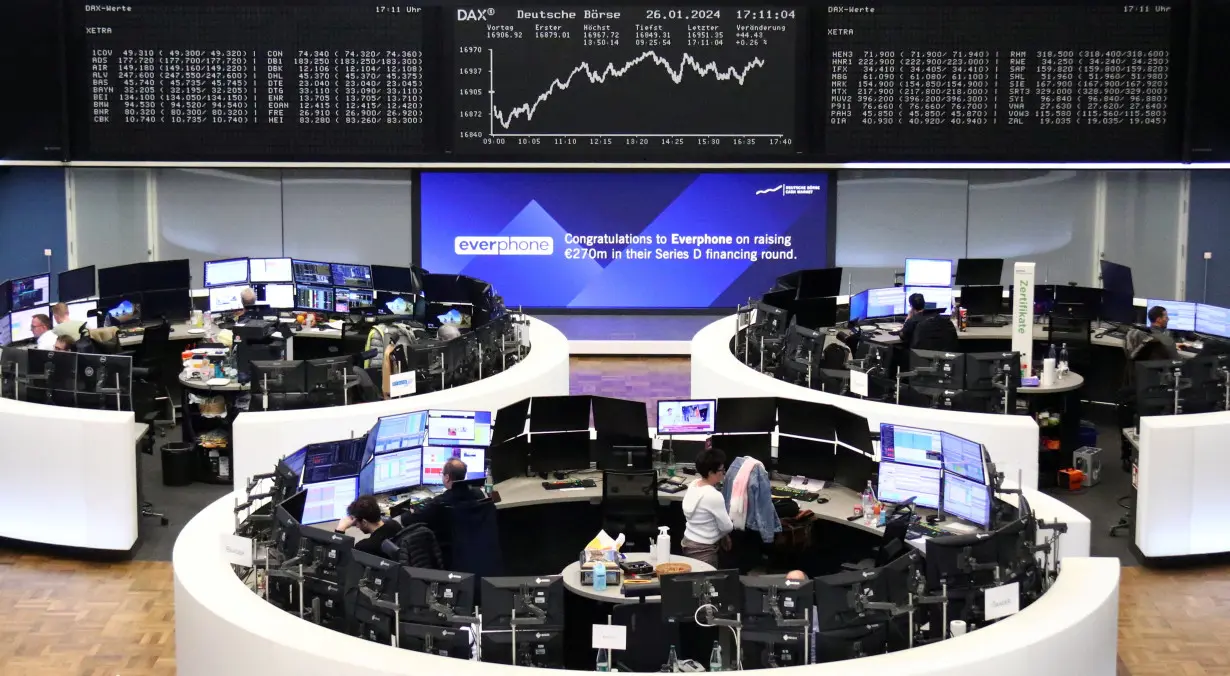 German share price index DAX graph is pictured at the stock exchange in Frankfurt