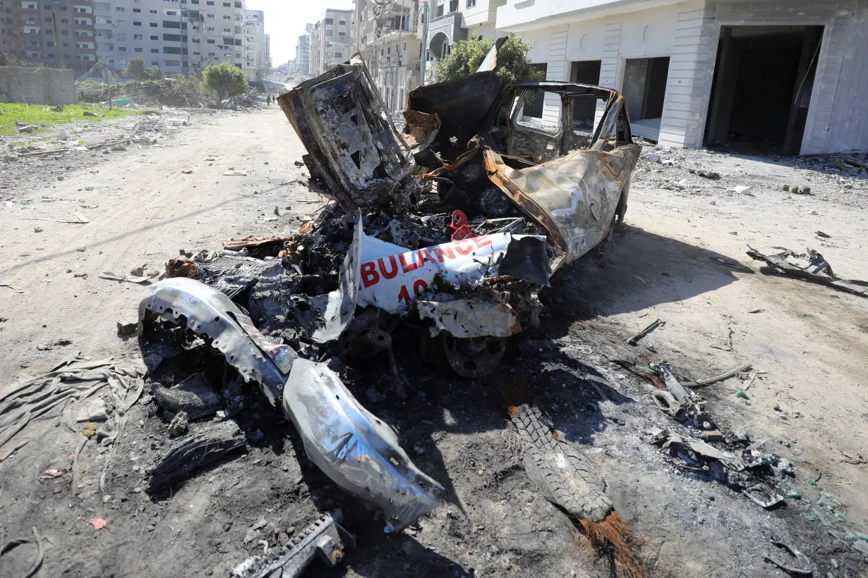FILE PHOTO: Ongoing conflict between Israel and Hamas, in Gaza City