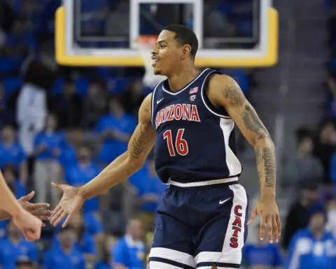 No. 5 Arizona thrashes UCLA 88-65 to clinch the Pac-12 regular-season title in final league season