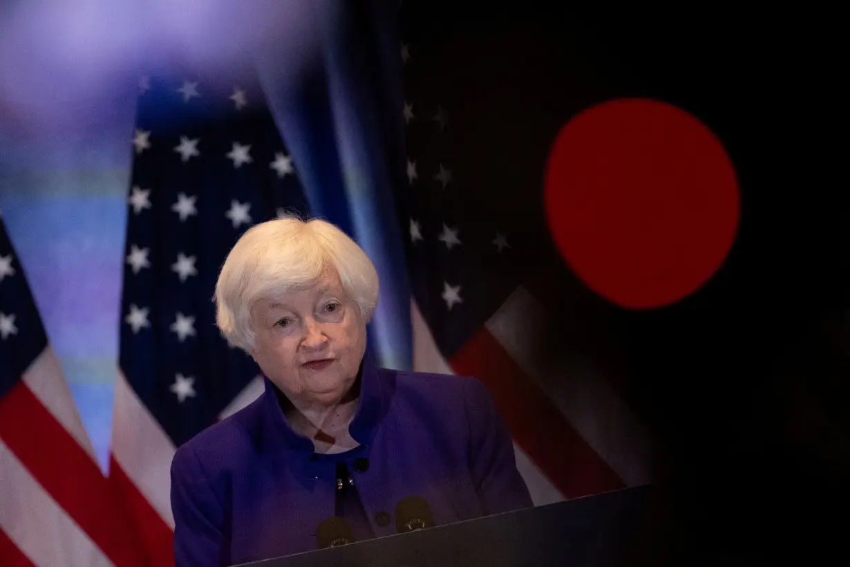 U.S. Treasury Secretary Janet Yellen arrives for a bilateral meeting with Chinese Vice Premier He Lifeng in San Francisco