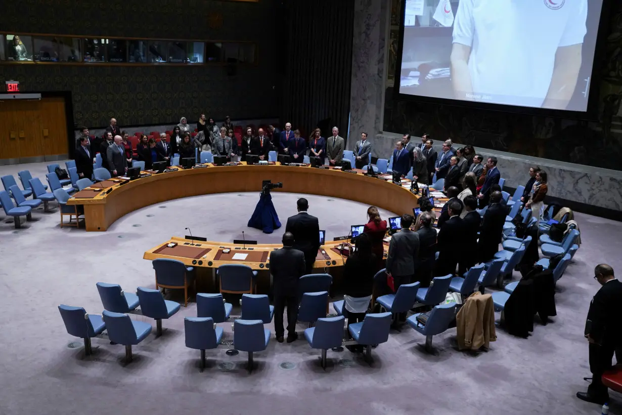 Meeting of the UN Security Council on the conflict between Israel and Hamas