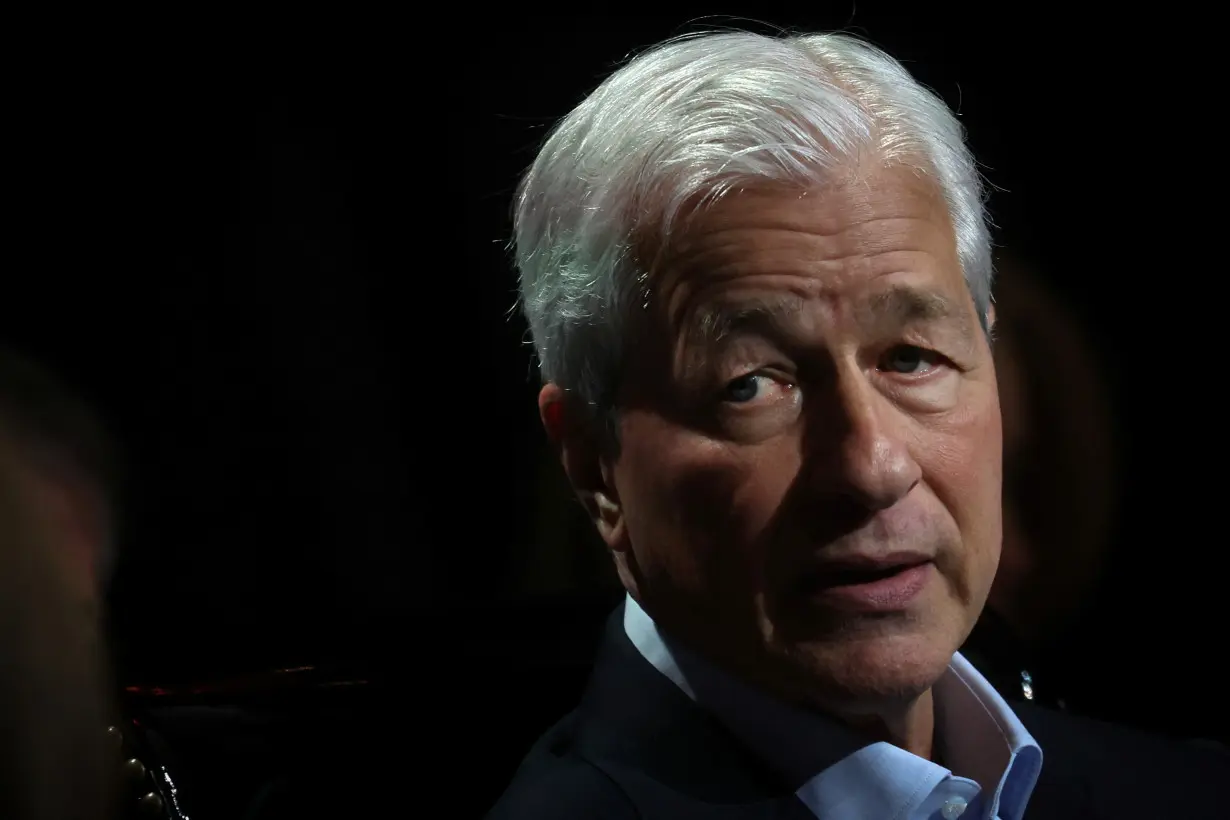 Jamie Dimon (CEO) of JPMorgan Chase & Co. speaks to the Economic Club of New York