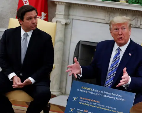 Trump will cry fraud if he loses in early states, DeSantis warns