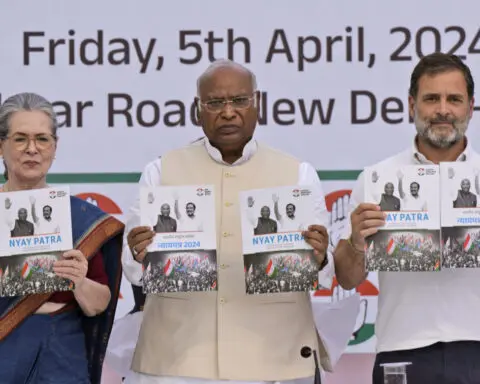 India's opposition makes its election case, calling Modi an autocrat and promising aid to the poor