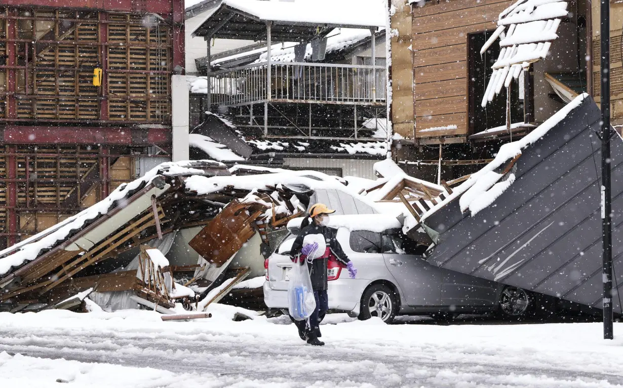 Thousands forced from homes by a deadly Japan earthquake on New Year's face stress and exhaustion