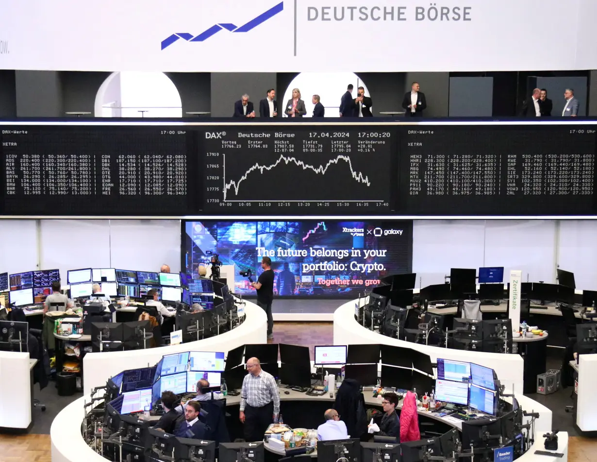 German share price index DAX graph is pictured at the stock exchange in Frankfurt