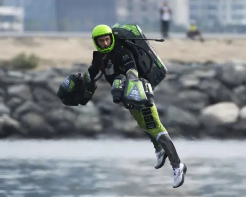 Dubai's sky-high aspirations find a new outlet as it hosts a jet suit race for 'Iron Man' pilots