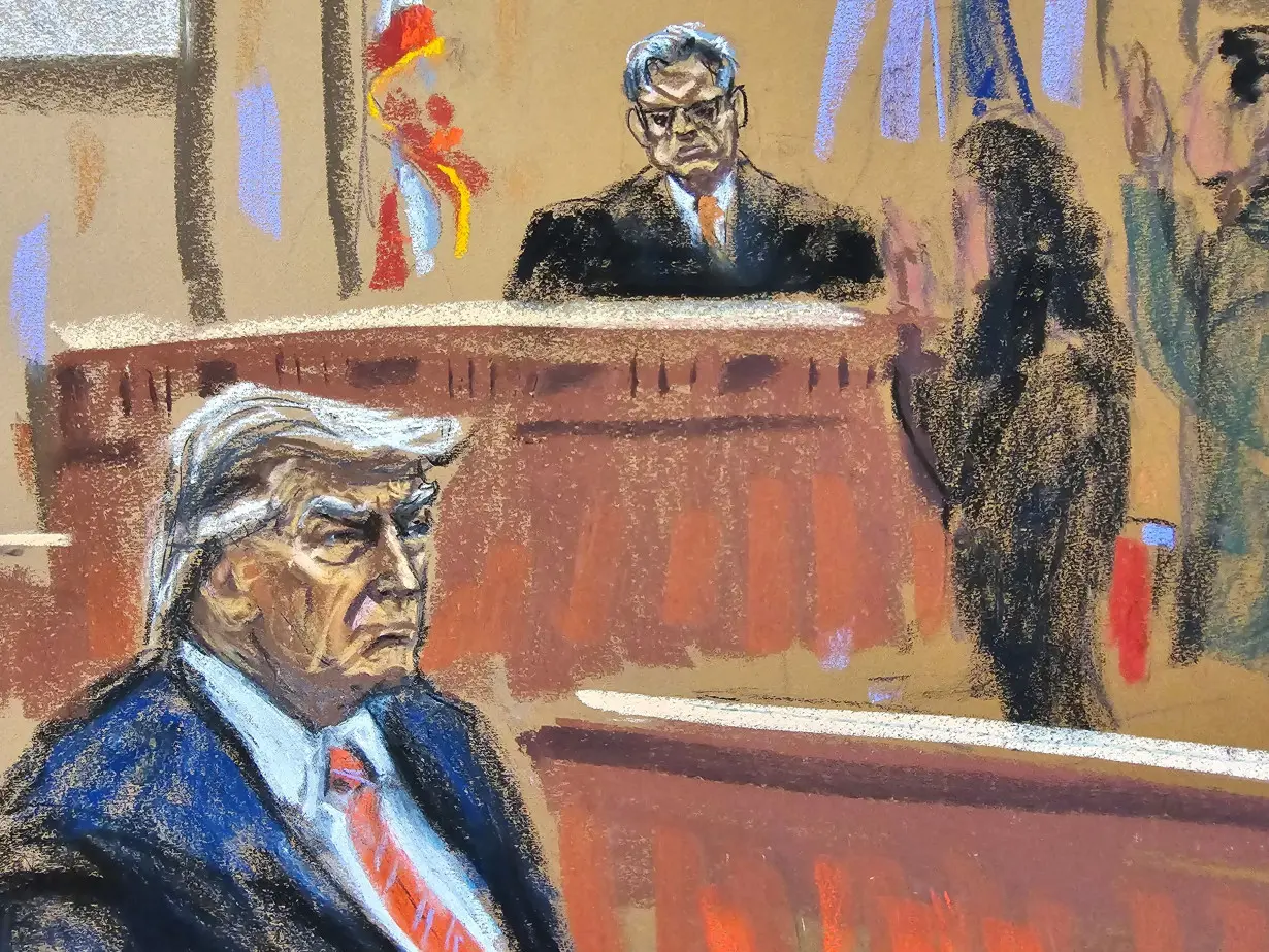 FILE PHOTO: Former U.S. President Donald Trump appears at court in New York