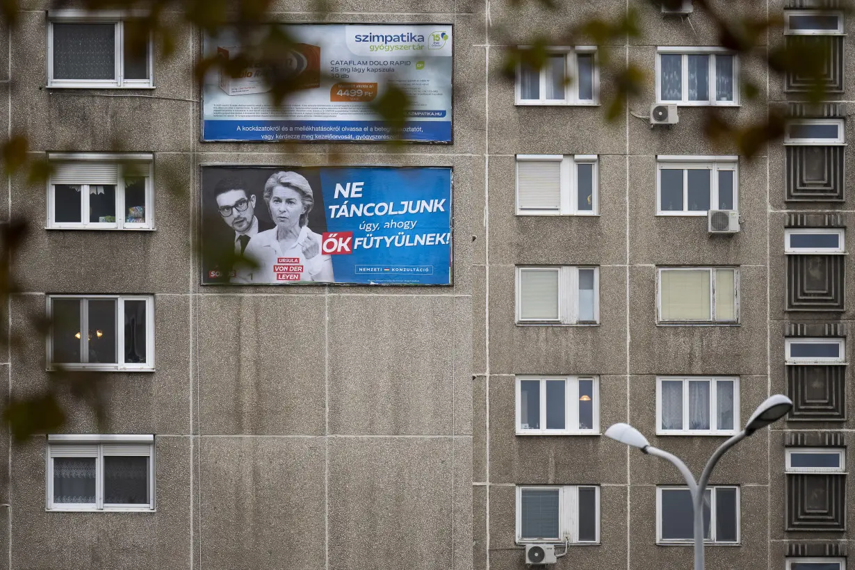 An anti-European Union billboard campaign in Hungary turns up tensions with the Orbán government