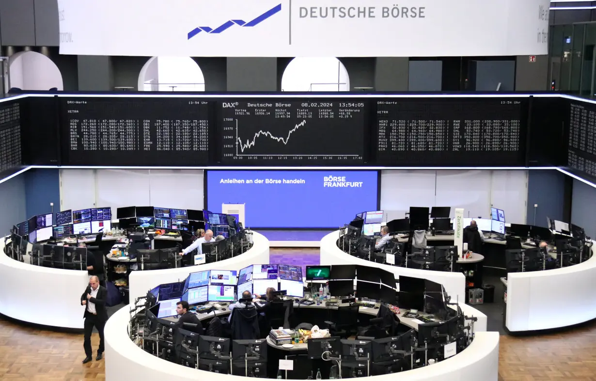 German share price index DAX graph is pictured at the stock exchange in Frankfurt