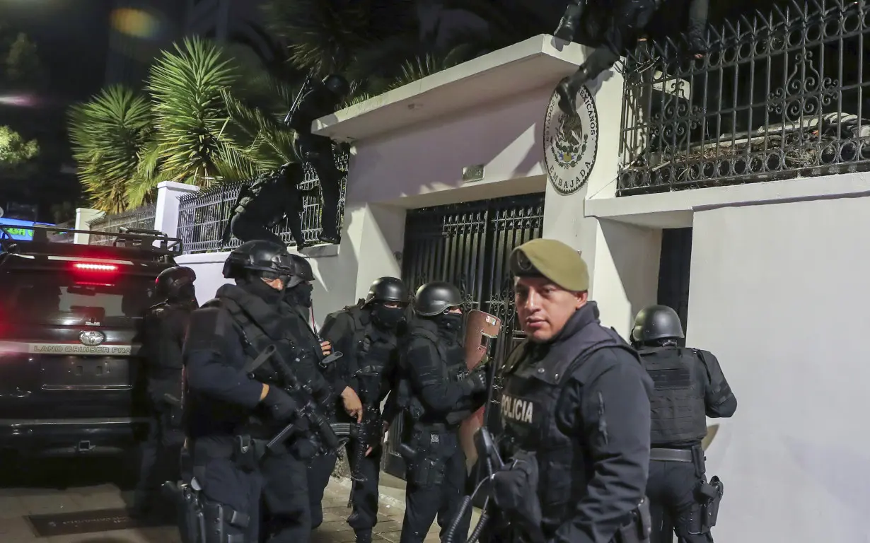 Mexico releases video of Ecuador's raid on its embassy