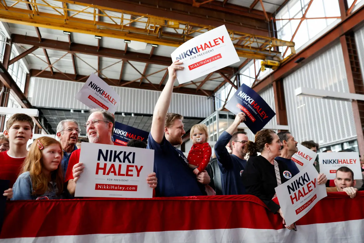 Republican presidential candidate and former U.S. Ambassador to the UN Haley campaigns in North Carolina