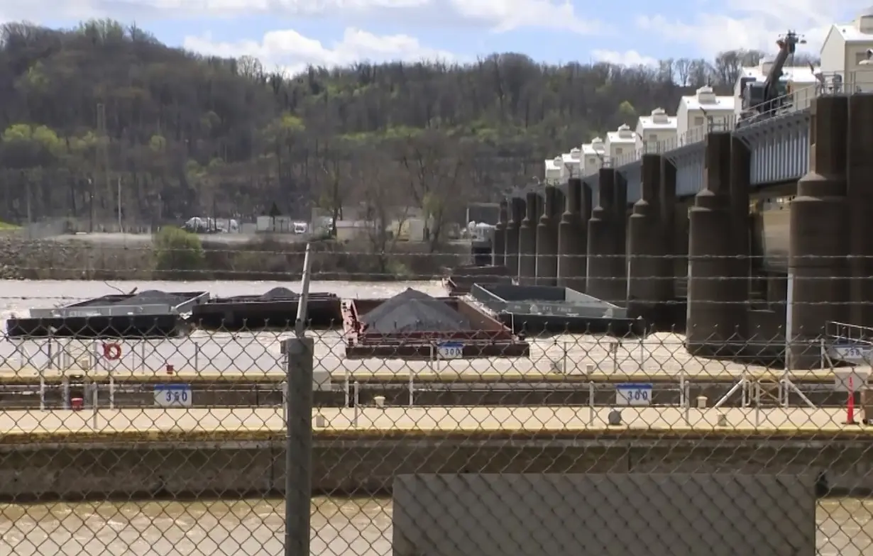 LA Post: River barges break loose in Pittsburgh, causing damage and closing bridges before some go over a dam