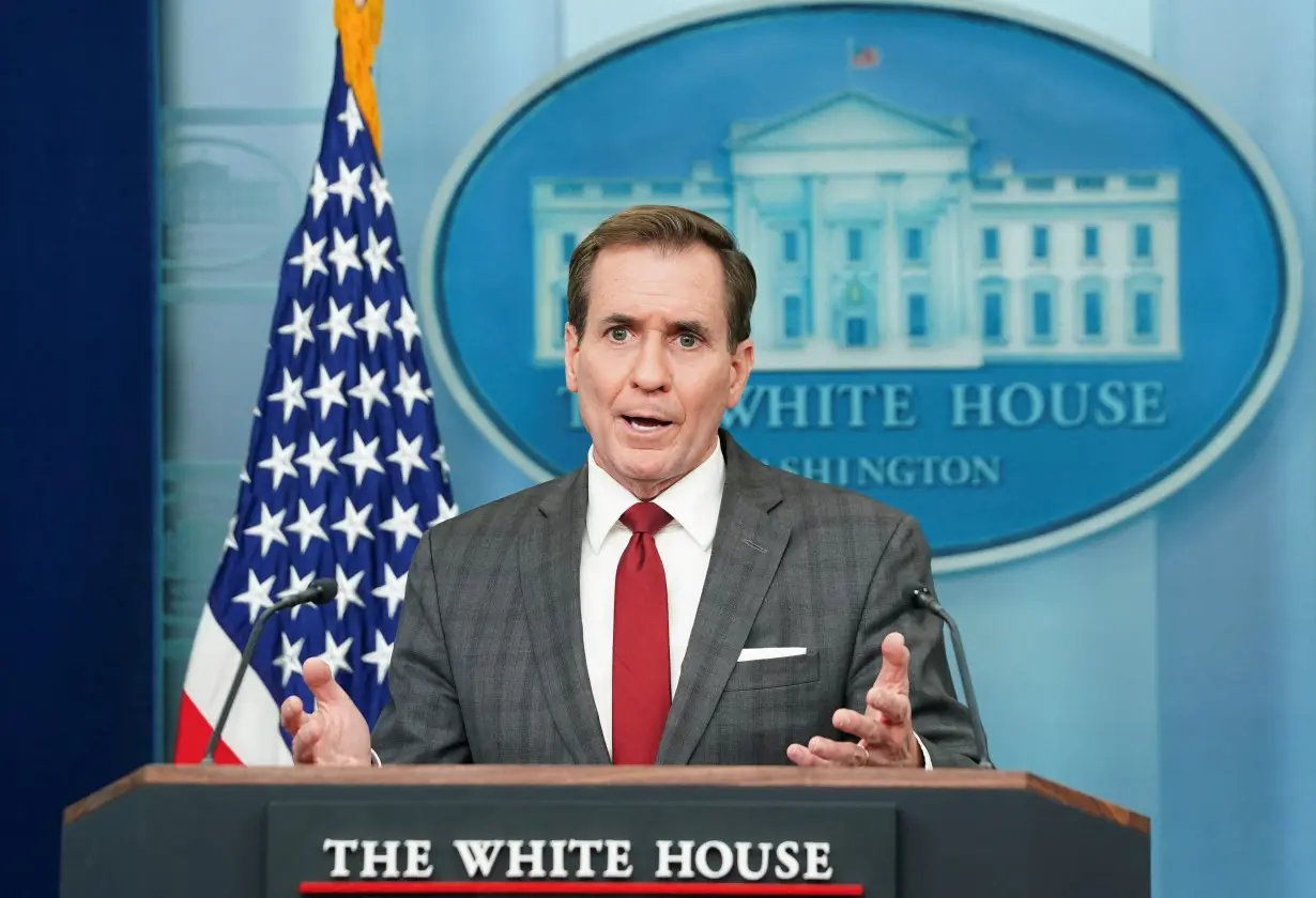 Press briefing at the White House in Washington