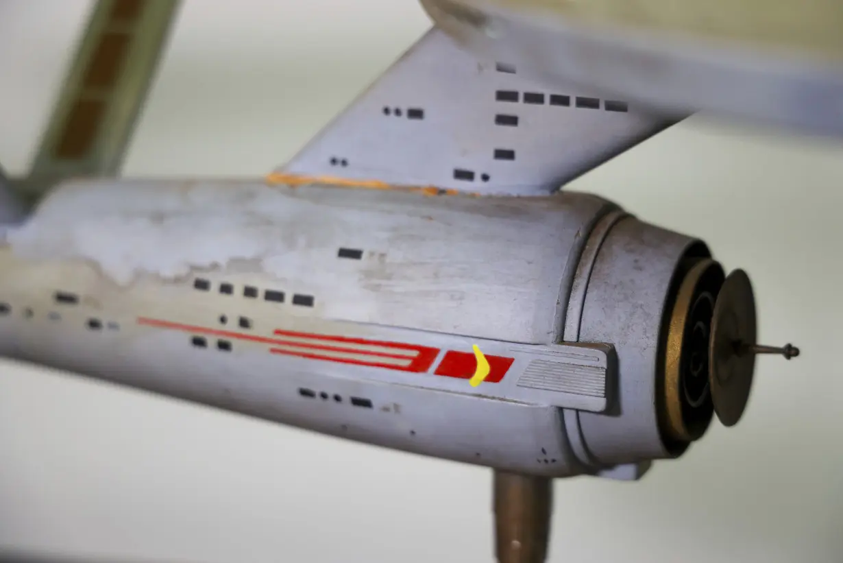 Long-lost first USS Enterprise model is returned to 'Star Trek' creator Gene Roddenberry's son