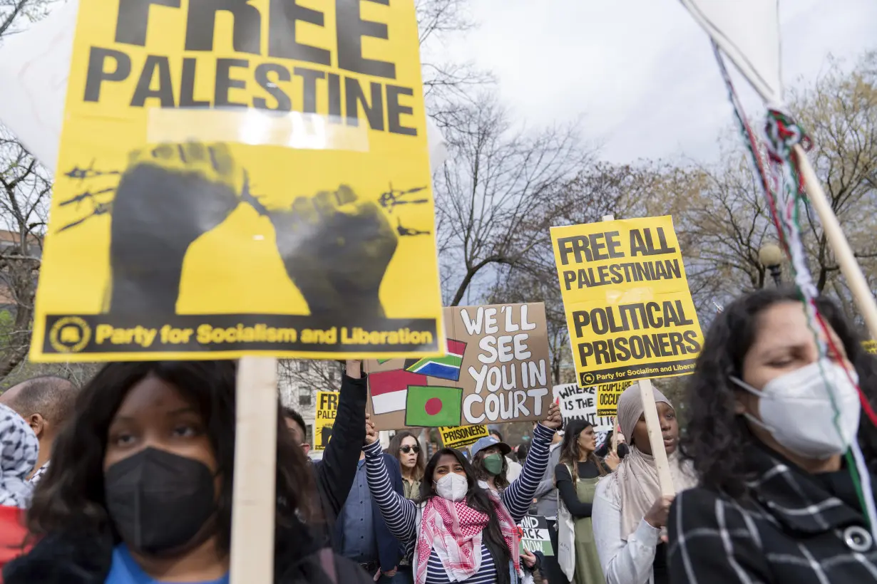 US Israel Palestinians Protest